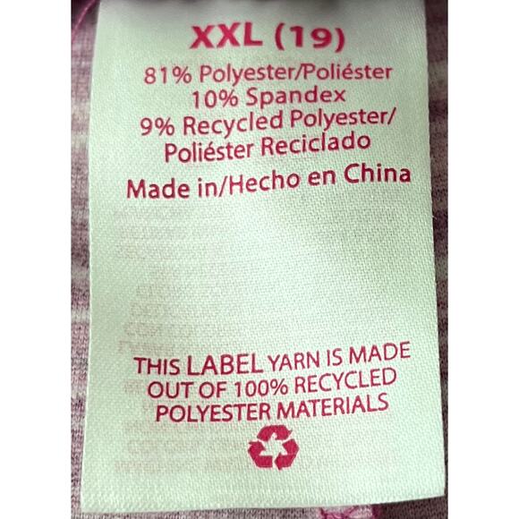 NO BO HI-RISE WIDE LEG BOHO PANTS, JUNIORS, XXL (19)-PINK, PURPLE  LINEAR PAT. - Picture 9 of 12